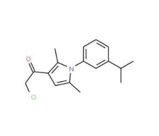 2-chloro-1-[1-(3-isopropylphenyl)-2,5-dimethyl-1H-pyrrol-3-yl]ethanone - chemical structure image