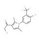 2-chloro-1-{1-[4-chloro-3-(trifluoromethyl)phenyl]-2,5-dimethyl-1H-pyrrol-3-yl}ethanone - chemical structure image