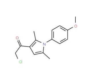 2-chloro-1-[1-(4-methoxyphenyl)-2,5-dimethyl-1H-pyrrol-3-yl]ethanone - chemical structure image