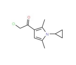 2-chloro-1-(1-cyclopropyl-2,5-dimethyl-1H-pyrrol-3-yl)ethanone - chemical structure image