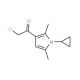 2-chloro-1-(1-cyclopropyl-2,5-dimethyl-1H-pyrrol-3-yl)ethanone - chemical structure image