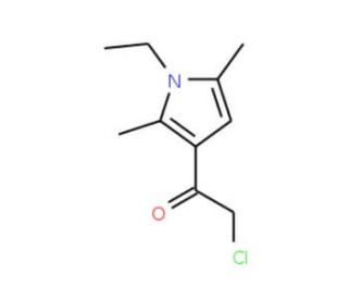 2-chloro-1-(1-ethyl-2,5-dimethyl-1H-pyrrol-3-yl)ethanone - chemical structure image