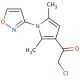 2-chloro-1-(1-isoxazol-3-yl-2,5-dimethyl-1H-pyrrol-3-yl)ethanone - chemical structure image