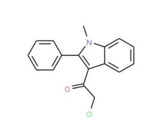 2-Chloro-1-(1-methyl-2-phenyl-1H-indol-3-yl)-ethanone - chemical structure image
