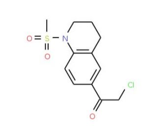 2-chloro-1-[1-(methylsulfonyl)-1,2,3,4-tetrahydroquinolin-6-yl]ethanone - chemical structure image