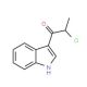 2-chloro-1-(1H-indol-3-yl)propan-1-one (CAS 17380-07-3) - chemical structure image