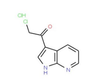 2-chloro-1-{1H-pyrrolo[2,3-b]pyridin-3-yl}ethan-1-one hydrochloride - chemical structure image