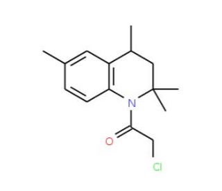 2-Chloro-1-(2,2,4,6-tetramethyl-3,4-dihydro-2H-quinolin-1-yl)-ethanone (CAS 364745-60-8) - chemical structure image