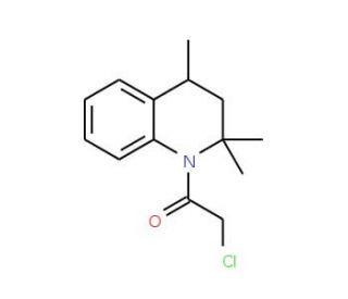 2-Chloro-1-(2,2,4-trimethyl-3,4-dihydro-2H-quinolin-1-yl)-ethanone (CAS 14036-98-7) - chemical structure image