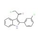 2-chloro-1-[2-(3-chlorophenyl)-1H-indol-3-yl]ethanone - chemical structure image