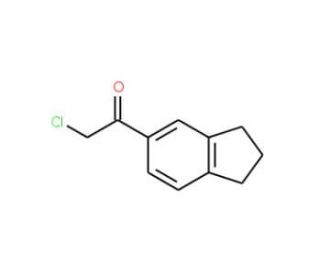 2-chloro-1-(2,3-dihydro-1H-inden-5-yl)ethanone (CAS 41202-24-8) - chemical structure image