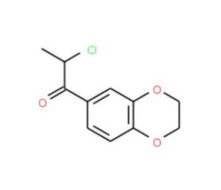 2-Chloro-1-(2,3-dihydro-benzo[1,4]dioxin-6-yl)-propan-1-one - chemical structure image