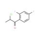 2-chloro-1-(2,4-difluorophenyl)propan-1-one - chemical structure image