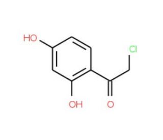 2-Chloro-1-(2,4-dihydroxy-phenyl)-ethanone (CAS 25015-92-3) - chemical structure image