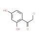 2-Chloro-1-(2,4-dihydroxy-phenyl)-ethanone (CAS 25015-92-3) - chemical structure image