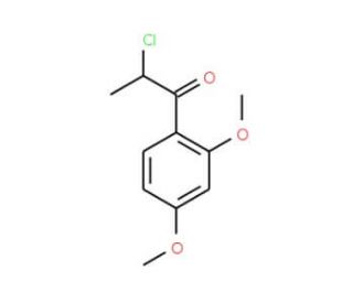 2-chloro-1-(2,4-dimethoxyphenyl)propan-1-one - chemical structure image