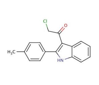 2-chloro-1-[2-(4-methylphenyl)-1H-indol-3-yl]ethanone - chemical structure image