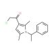 2-chloro-1-[2,5-dimethyl-1-(1-phenylethyl)-1H-pyrrol-3-yl]ethanone - chemical structure image