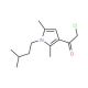2-chloro-1-[2,5-dimethyl-1-(3-methylbutyl)-1H-pyrrol-3-yl]ethanone - chemical structure image