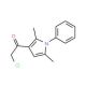 2-chloro-1-(2,5-dimethyl-1-phenyl-1H-pyrrol-3-yl)ethanone (CAS 304685-85-6) - chemical structure image