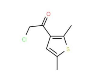 2-chloro-1-(2,5-dimethylthien-3-yl)ethanone (CAS 31772-43-7) - chemical structure image