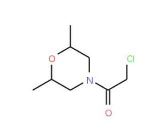 2-Chloro-1-(2,6-dimethyl-morpholin-4-yl)-ethanone - chemical structure image
