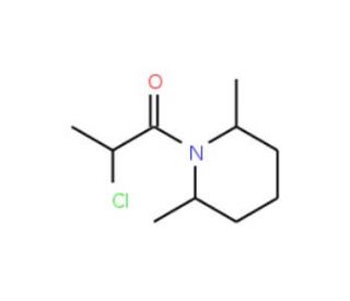 2-Chloro-1-(2,6-dimethyl-piperidin-1-yl)-propan-1-one - chemical structure image