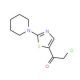 2-chloro-1-(2-piperidin-1-yl-1,3-thiazol-5-yl)ethanone - chemical structure image