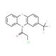 2-Chloro-1-(2-trifluoromethyl-phenothiazin-10-yl)-ethanone (CAS 38221-55-5) - chemical structure image