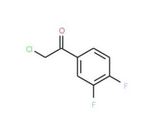 2-Chloro-1-(3,4-difluoro-phenyl)-ethanone (CAS 51336-95-9) - chemical structure image