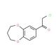 2-Chloro-1-(3,4-dihydro-2H-benzo[b][1,4]dioxepin-7-yl)-ethanone - chemical structure image