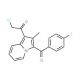 2-Chloro-1-[3-(4-fluoro-benzoyl)-2-methyl-indolizin-1-yl]-ethanone (CAS 735319-18-3) - chemical structure image