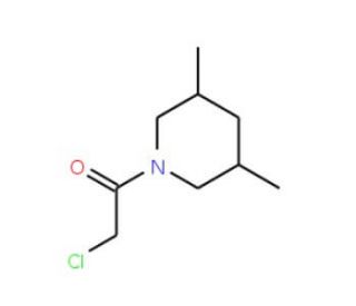 2-Chloro-1-(3,5-dimethyl-piperidin-1-yl)-ethanone (CAS 158890-34-7) - chemical structure image