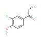 2-chloro-1-(3-chloro-4-methoxyphenyl)ethanone (CAS 79881-25-7) - chemical structure image