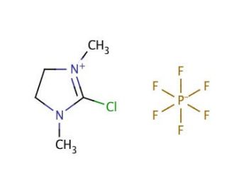 2-Chloro-1,3-dimethylimidazolidinium hexafluorophosphate (CAS 101385-69-7) - chemical structure image