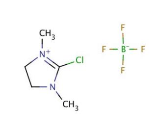 2-Chloro-1,3-dimethylimidazolidinium tetrafluoroborate (CAS 153433-26-2) - chemical structure image