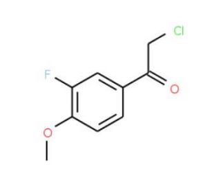 2-chloro-1-(3-fluoro-4-methoxyphenyl)ethanone - chemical structure image