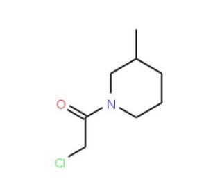 2-Chloro-1-(3-methyl-piperidin-1-yl)-ethanone (CAS 4593-19-5) - chemical structure image