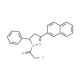 2-Chloro-1-(3-naphthalen-2-yl-5-phenyl-4,5-dihydro-pyrazol-1-yl)-ethanone - chemical structure image