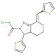2-Chloro-1-(3-thiophen-2-yl-7-thiophen-2-ylmethylene-3,3a,4,5,6,7-hexahydro-indazol-2-yl)-ethanone - chemical structure image