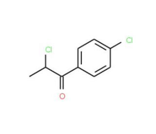 2-chloro-1-(4-chlorophenyl)propan-1-one (CAS 877-38-3) - chemical structure image