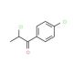 2-chloro-1-(4-chlorophenyl)propan-1-one (CAS 877-38-3) - chemical structure image
