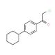 2-Chloro-1-(4-cyclohexyl-phenyl)-ethanone (CAS 72825-30-0) - chemical structure image