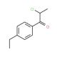 2-Chloro-1-(4-ethyl-phenyl)-propan-1-one (CAS 132560-66-8) - chemical structure image