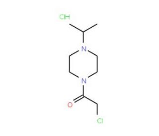 2-Chloro-1-(4-isopropyl-piperazin-1-yl)-ethanone hydrochloride (CAS 185547-14-2) - chemical structure image