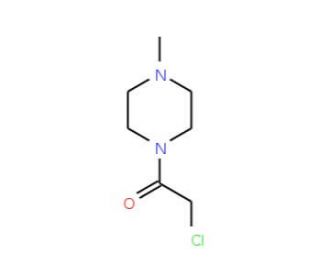 2-Chloro-1-(4-methyl-piperazin-1-yl)-ethanone (CAS 40340-73-6) - chemical structure image