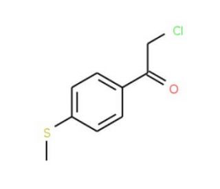2-chloro-1-[4-(methylthio)phenyl]ethanone - chemical structure image