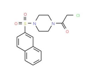 2-Chloro-1-[4-(naphthalene-2-sulfonyl)-piperazin-1-yl]-ethanone - chemical structure image
