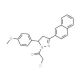 2-Chloro-1-[5-(4-methoxy-phenyl)-3-naphthalen-2-yl-4,5-dihydro-pyrazol-1-yl]-ethanone - chemical structure image