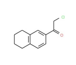 2-chloro-1-(5,6,7,8-tetrahydronaphthalen-2-yl)ethanone (CAS 5803-67-8) - chemical structure image